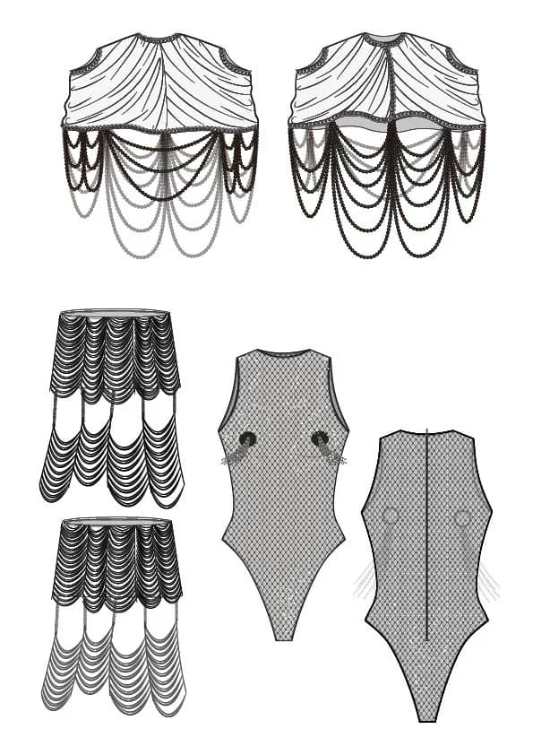 Éruption de Feu technical drawing