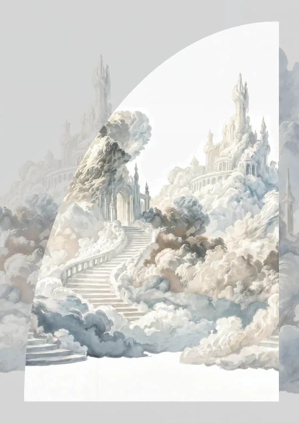 Éruption de l'Allure visual world with cloud architecture