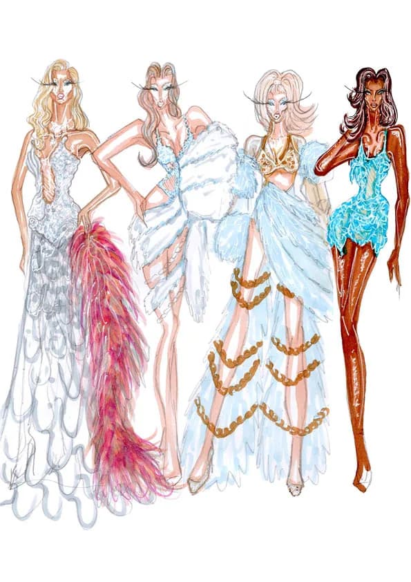 Éruption de l'Allure line-up illustration with the snow look