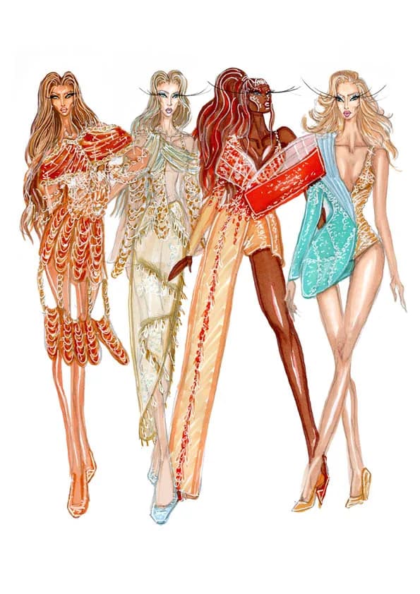 Éruption de l'Allure final line-up illustration