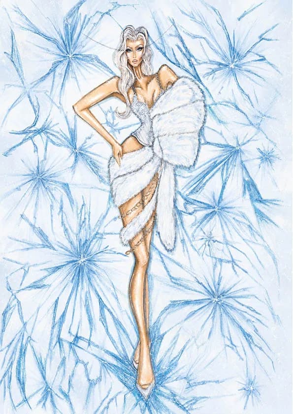 Éruption de Neige accessory and styling illustration